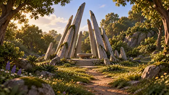 The Fire Forge in a forest clearing